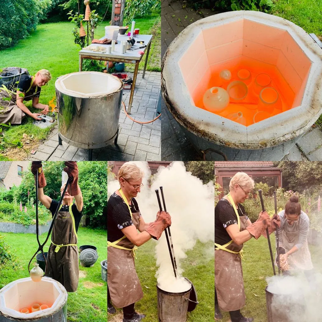 Keramiekoven tijdens een workshop